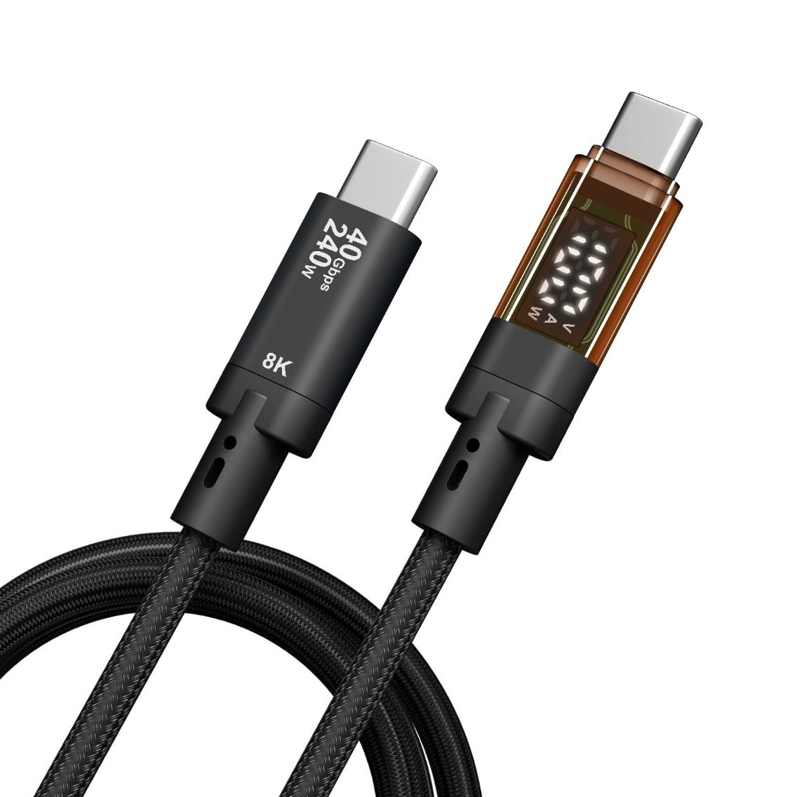 ZukiLand: USB4 40Gbps 240W Transparent Digital Cable