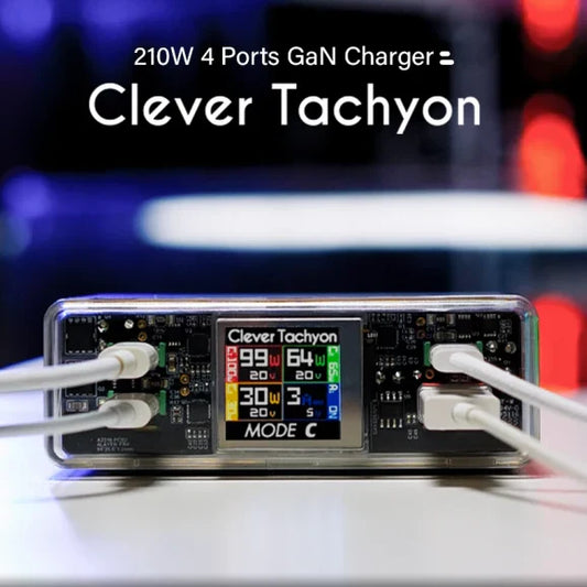 Clever Tachyon: 210W 4Ports GaN Charger