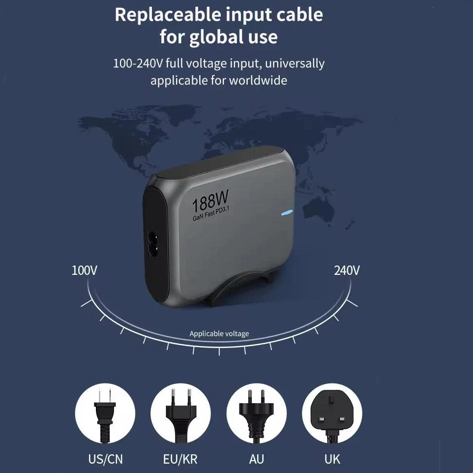 ZukiLand: 188W 5Ports Desk Charging Station