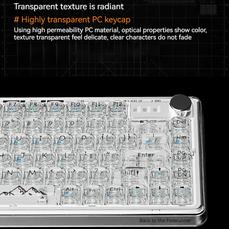 ZukiLand: K82 Transparent Mechanical Bluetooth Keyboard