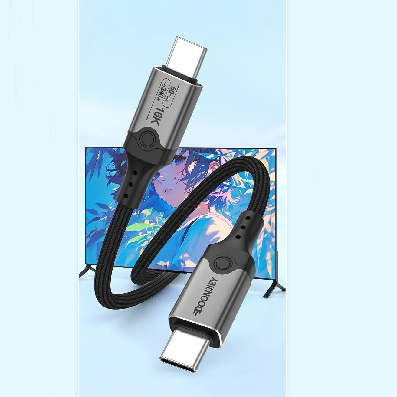 ZukiLand: 80Gbps 240W Cable for Charging and Data