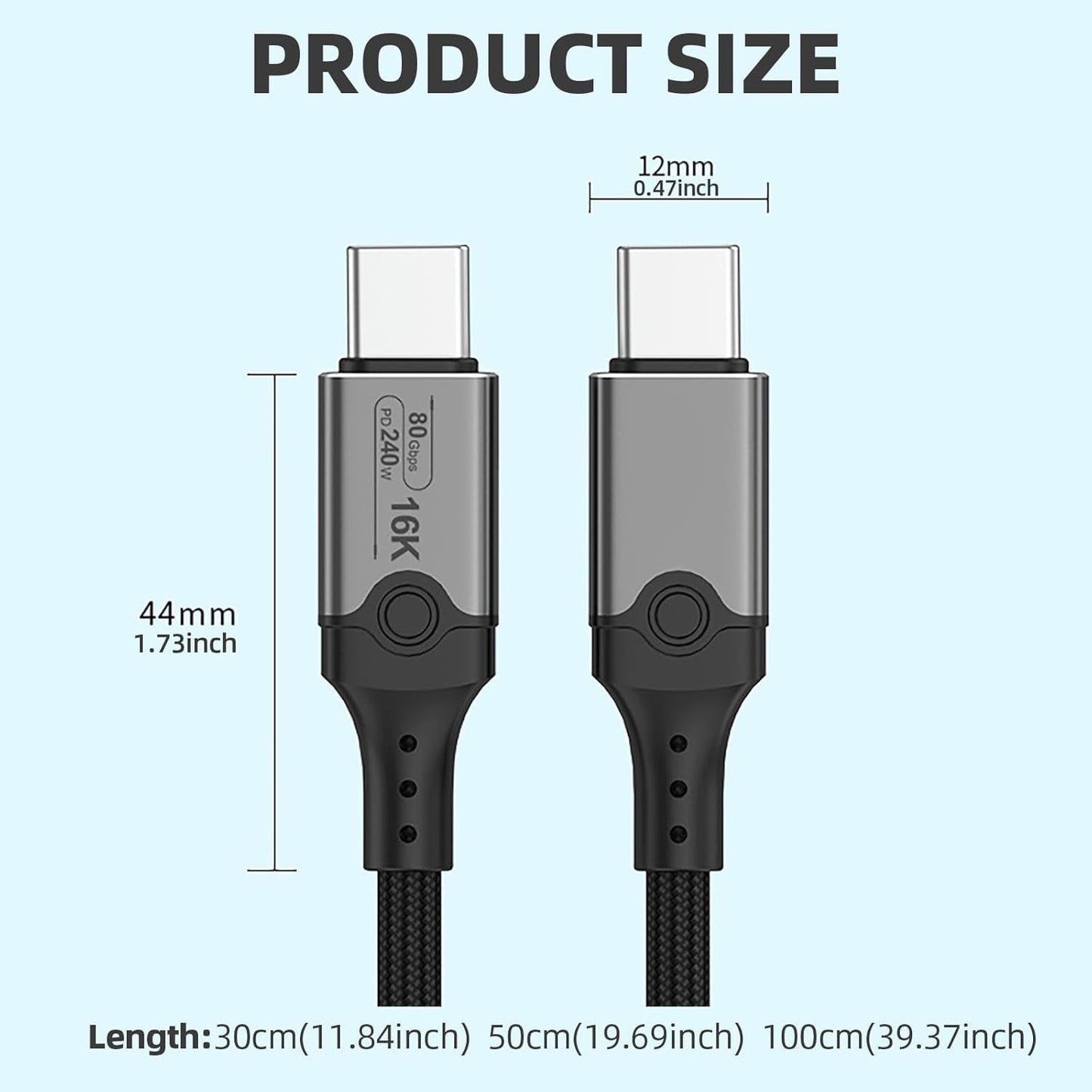 ZukiLand: 80Gbps 240W Cable for Charging and Data