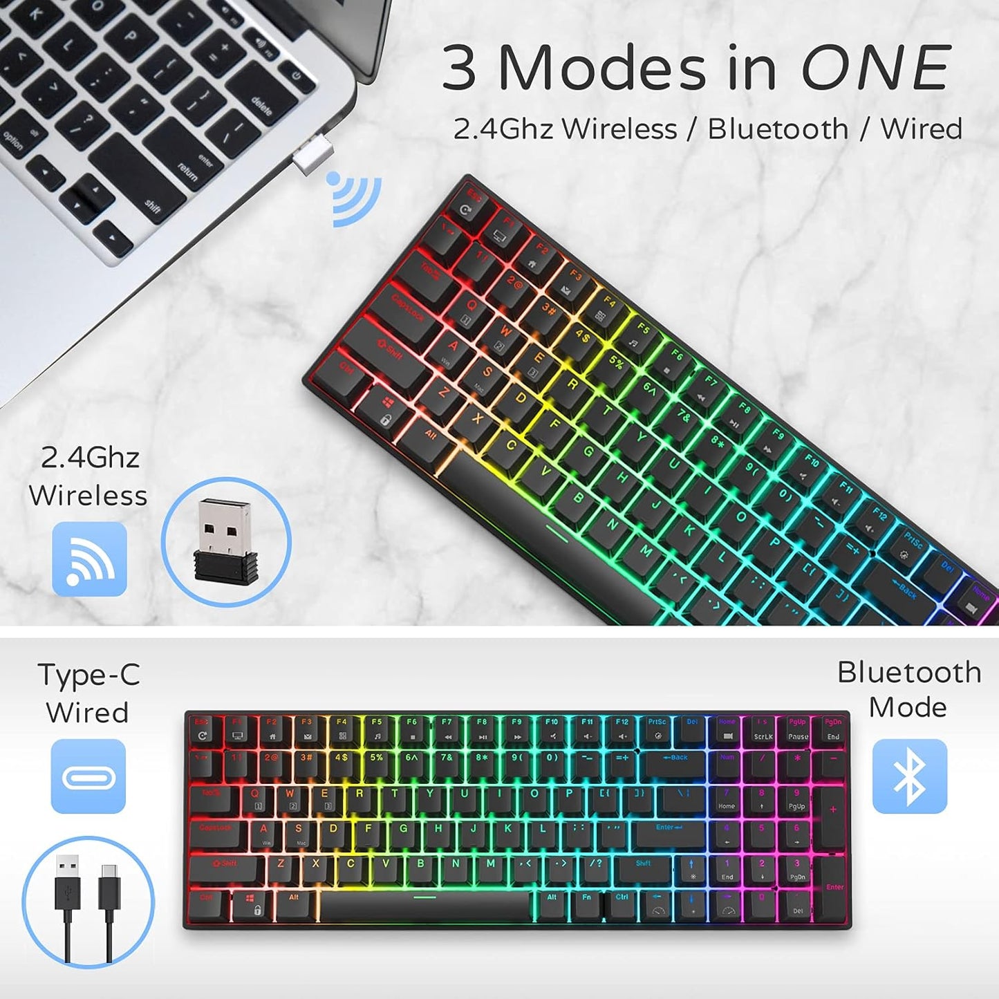 ZukiLand: K100 Bluetooth Mechanical Keyboard